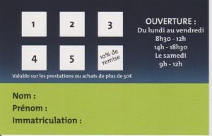 CARTE FIDELITE 2